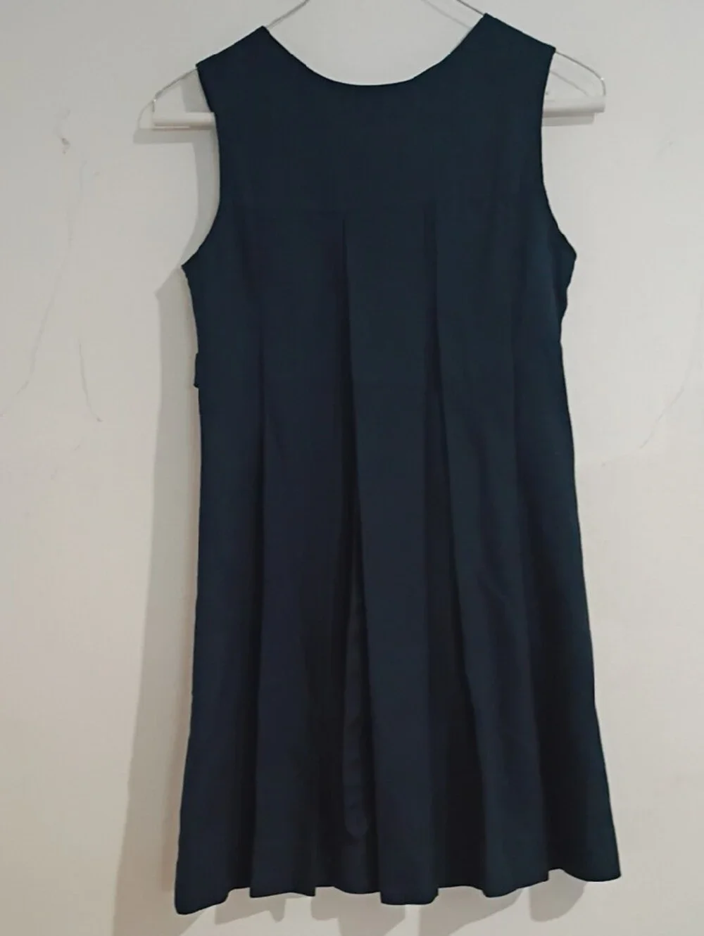Lands' End Navy Blue Pleated School Dress